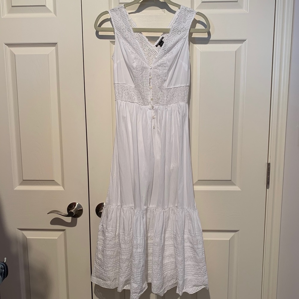 Lucky white maxi dress XS